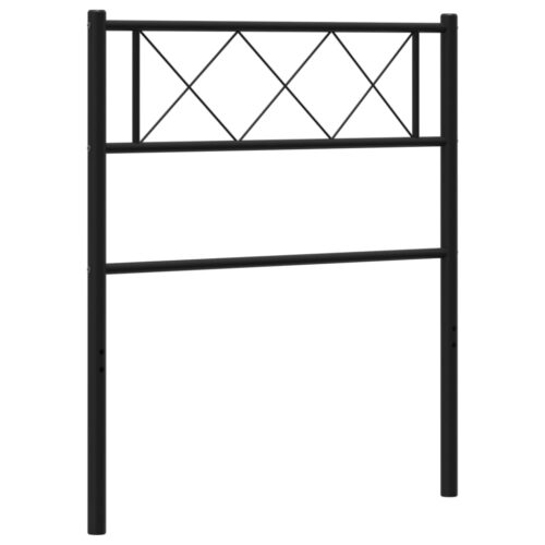 Metal Headboard Black 107cm King Single