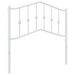 metal Headboard White 90cm