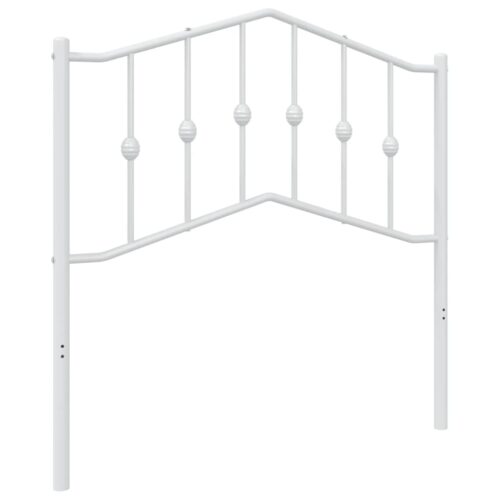 metal Headboard White 90cm
