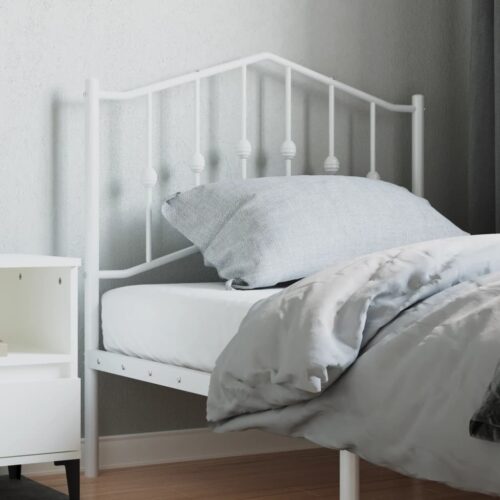 metal Headboard White 90cm - Image 2