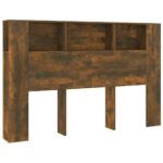 Headboard Cabinet Smoked Oak 160cm