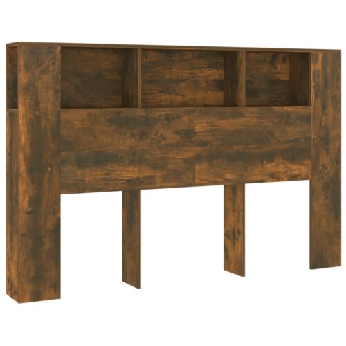 Headboard Cabinet Smoked Oak 160cm