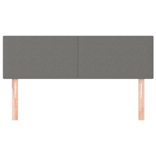 Headboards 2pcs Dark Grey 72x5x78/88cm Fabric - Image 3