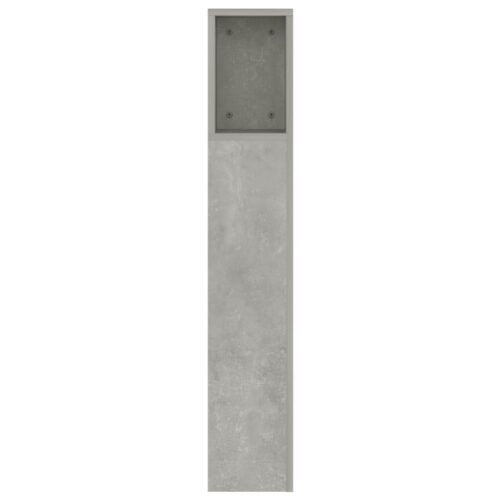 Headboard Cabinet Concrete Grey 160cm - Image 5