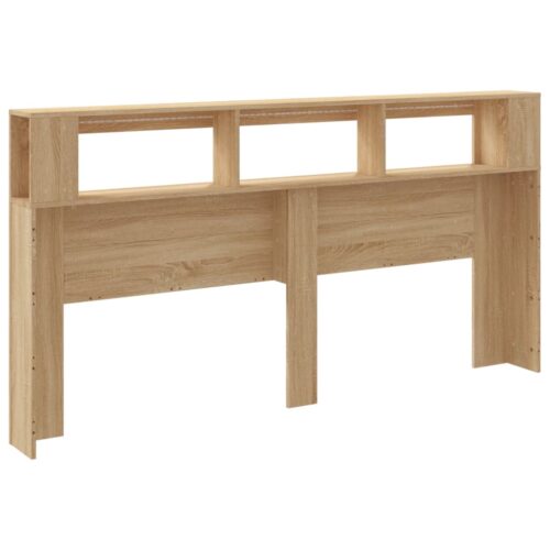 LED Headboard Sonoma Oak 200cm Engineered Wood - Image 6