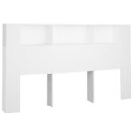 Headboard Cabinet White 180cm