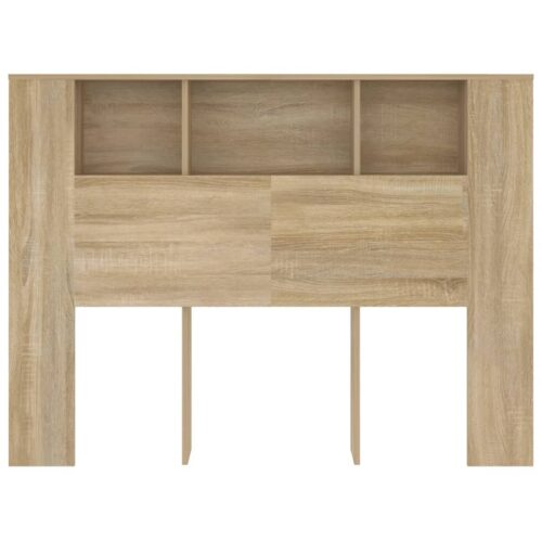 Headboard Cabinet Sonoma Oak 140cm - Image 3
