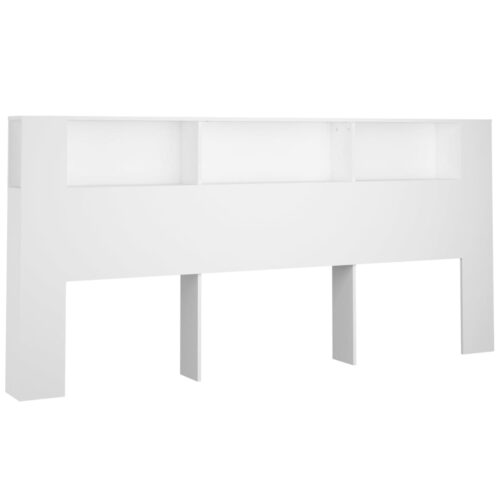 Headboard Cabinet White 220cm