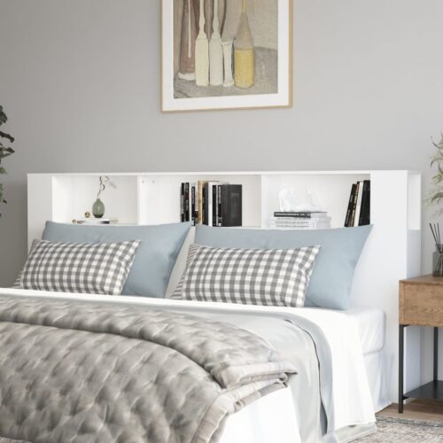 Headboard Cabinet White 220cm - Image 2