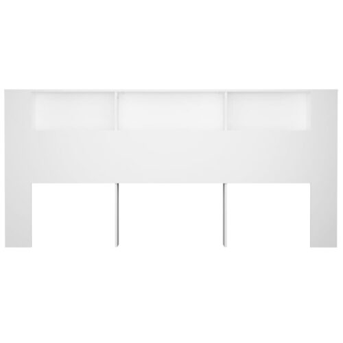 Headboard Cabinet White 220cm - Image 4