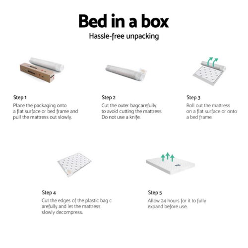 Giselle Bedding 13cm Mattress Tight Top King Single - Image 6