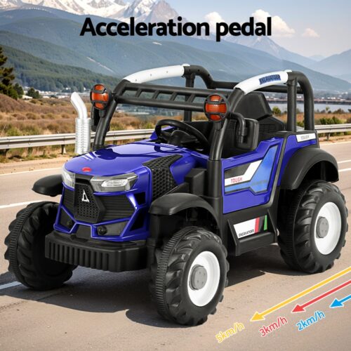 Rigo Kids Electric Ride On Car Off Road Jeep Remote 12V Blue - Image 5