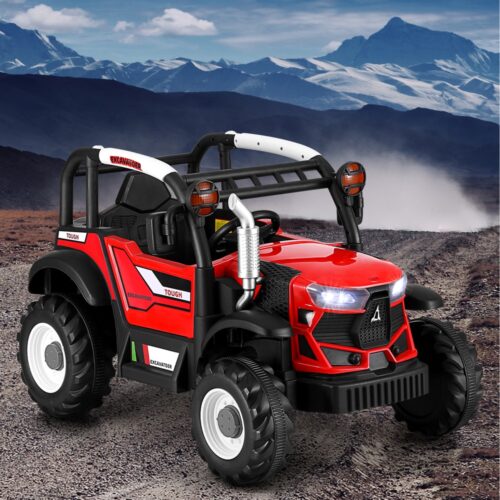 Rigo Kids Electric Ride On Car Off Road Jeep Remote 12V Red - Image 7