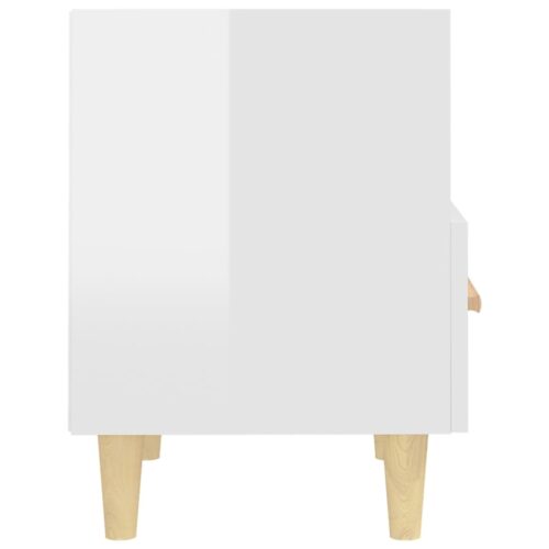 Bedside Cabinets 2pcs High Gloss White 40x35x47cm - Image 7