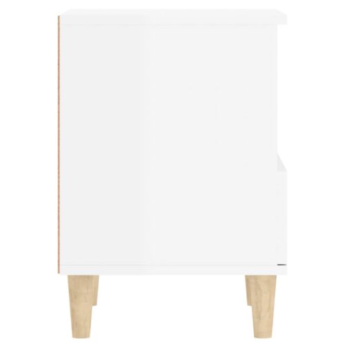 Bedside Cabinets 2pcs High Gloss White 40x35x50cm - Image 9