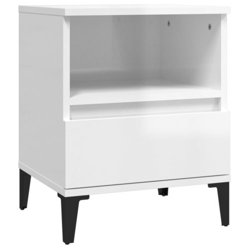 Bedside Cabinets 2pcs High Gloss White 40x35x50cm - Image 6