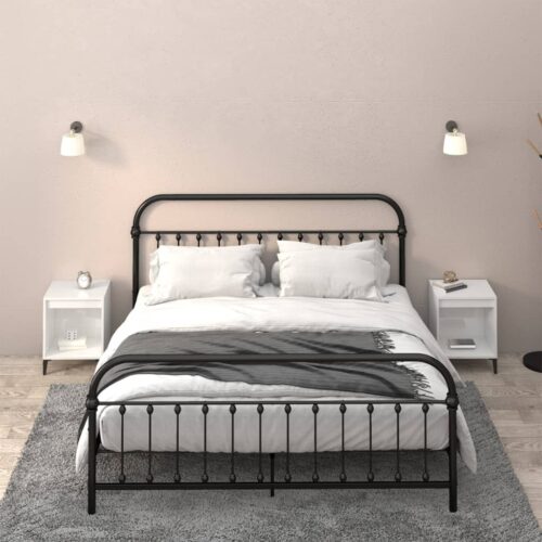Bedside Cabinets 2pcs High Gloss White 40x35x50cm - Image 2