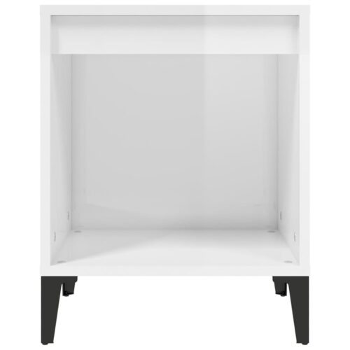 Bedside Cabinets 2pcs High Gloss White 40x35x50cm - Image 6