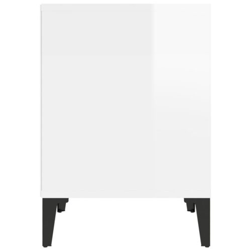 Bedside Cabinets 2pcs High Gloss White 40x35x50cm - Image 7