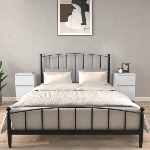 Bedside Cabinets 2pcs High Gloss White 40x35x70cm - Image 2