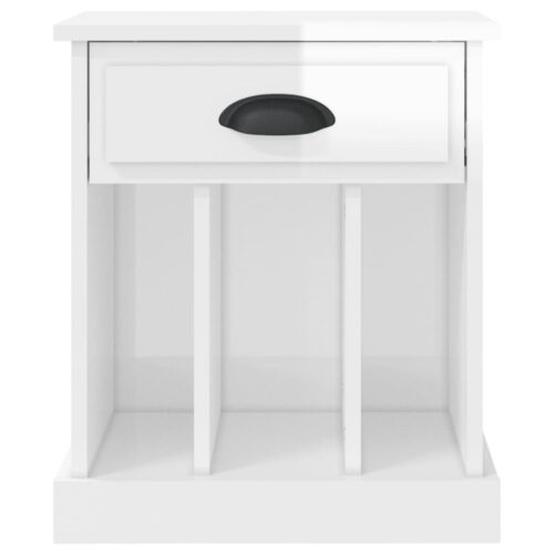 Bedside Cabinets 2pcs High Gloss White 43x36x50cm - Image 8