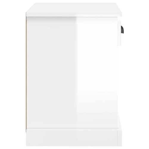 Bedside Cabinets 2pcs High Gloss White 43x36x50cm - Image 9