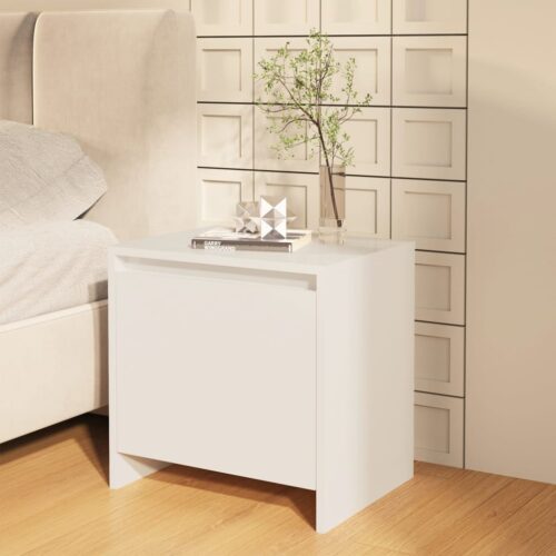 Bedside Cabinets 2pcs High Gloss White 45x34x44.5cm Engineered Wood - Image 3