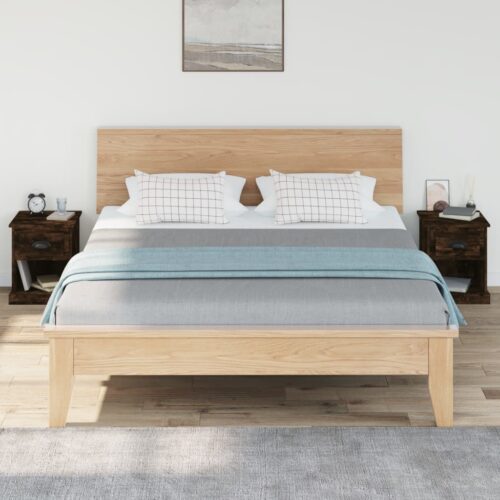 Bedside Cabinets 2pcs Smoked Oak 39x39x47.5cm Engineered Wood - Image 3