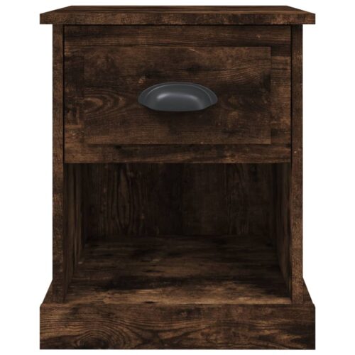 Bedside Cabinets 2pcs Smoked Oak 39x39x47.5cm Engineered Wood - Image 8