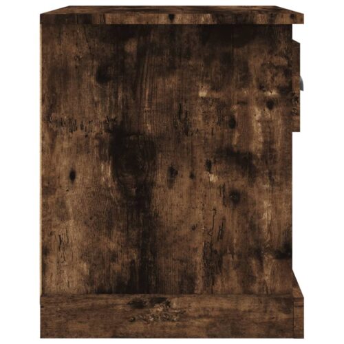 Bedside Cabinets 2pcs Smoked Oak 39x39x47.5cm Engineered Wood - Image 9