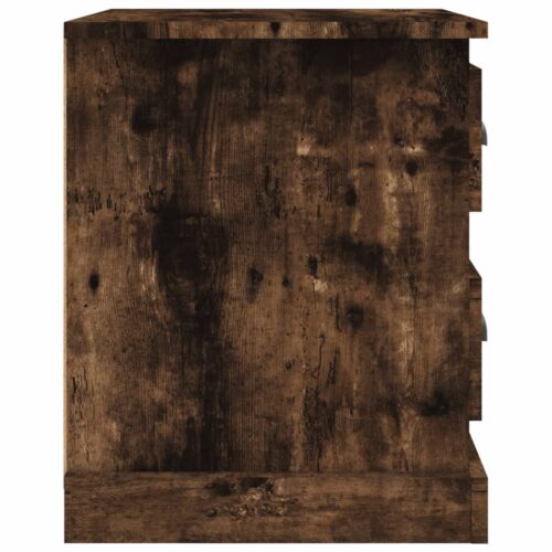 Bedside Cabinets 2pcs Smoked Oak 39x39x47.5cm Engineered Wood - Image 9