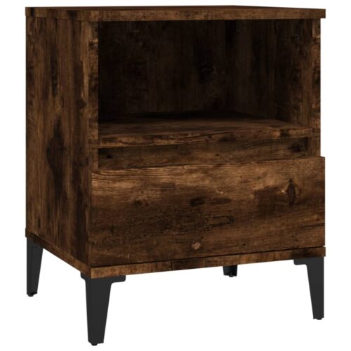 Bedside Cabinets 2pcs Smoked Oak 40x35x50cm - Image 6