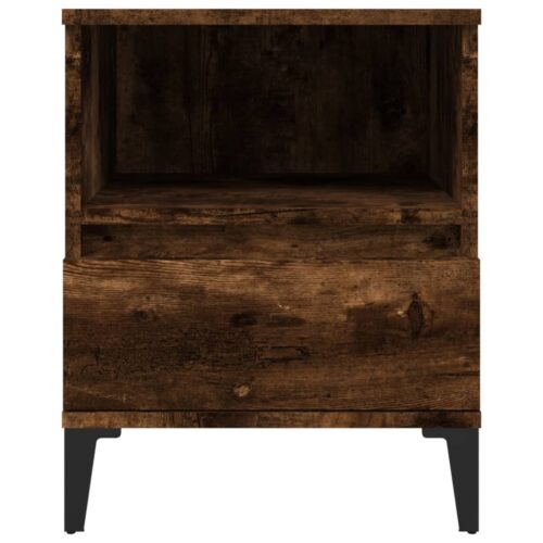 Bedside Cabinets 2pcs Smoked Oak 40x35x50cm - Image 7