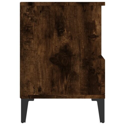 Bedside Cabinets 2pcs Smoked Oak 40x35x50cm - Image 9