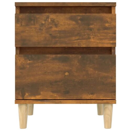 Bedside Cabinets 2pcs Smoked Oak 40x35x50cm - Image 6