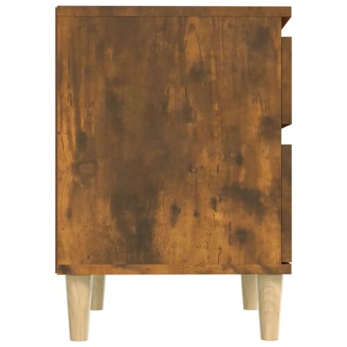 Bedside Cabinets 2pcs Smoked Oak 40x35x50cm - Image 7