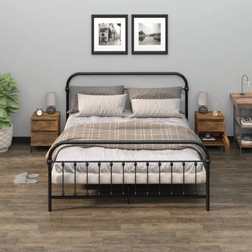 Bedside Cabinets 2pcs Smoked Oak 40x35x50cm - Image 2