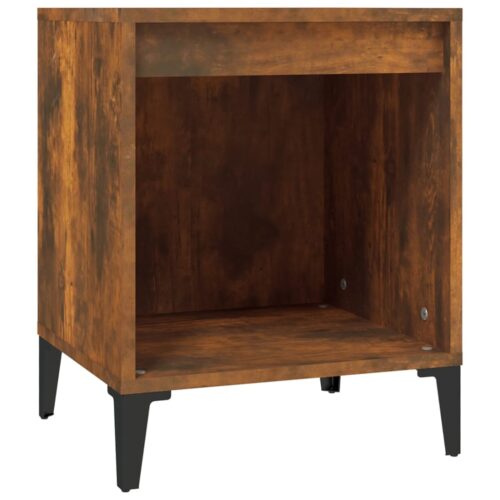 Bedside Cabinets 2pcs Smoked Oak 40x35x50cm - Image 5