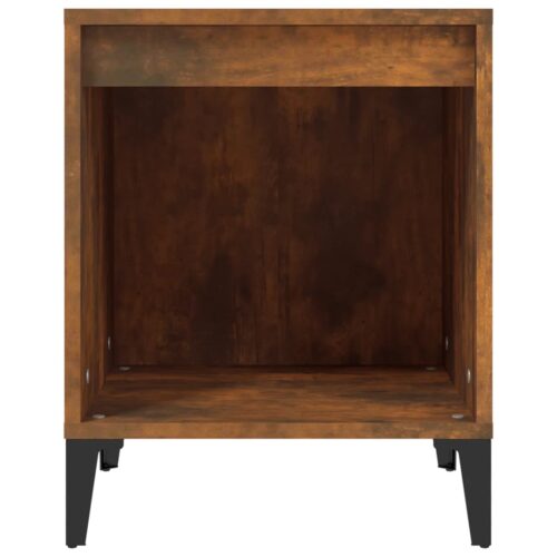 Bedside Cabinets 2pcs Smoked Oak 40x35x50cm - Image 6