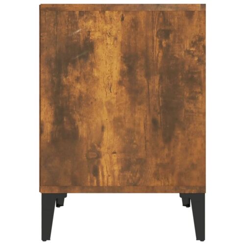 Bedside Cabinets 2pcs Smoked Oak 40x35x50cm - Image 7