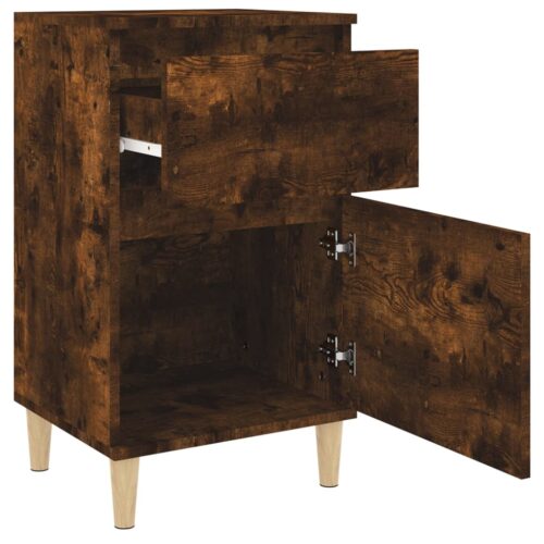 Bedside Cabinets 2pcs Smoked Oak 40x35x70cm - Image 8