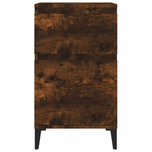 Bedside Cabinets 2pcs Smoked Oak 40x35x70cm - Image 6