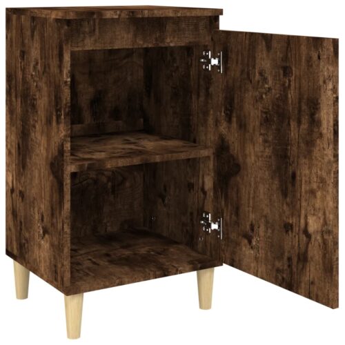 Bedside Cabinets 2pcs Smoked Oak 40x35x70cm Engineered Wood - Image 6