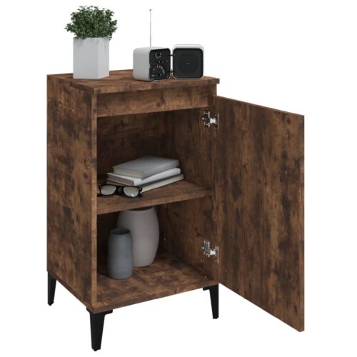 Bedside Cabinets 2pcs Smoked Oak 40x35x70cm Engineered Wood - Image 4