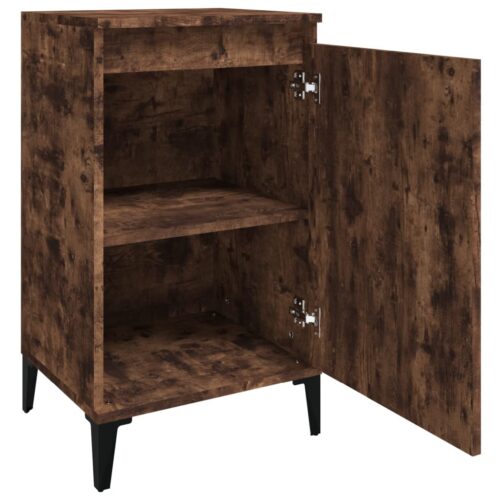Bedside Cabinets 2pcs Smoked Oak 40x35x70cm Engineered Wood - Image 6