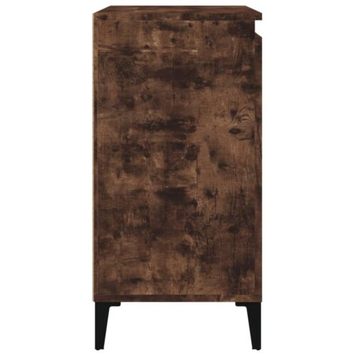 Bedside Cabinets 2pcs Smoked Oak 40x35x70cm Engineered Wood - Image 8