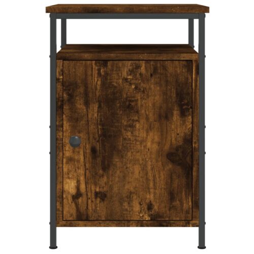 Bedside Cabinets 2pcs Smoked Oak 40x42x60cm Engineered Wood - Image 7