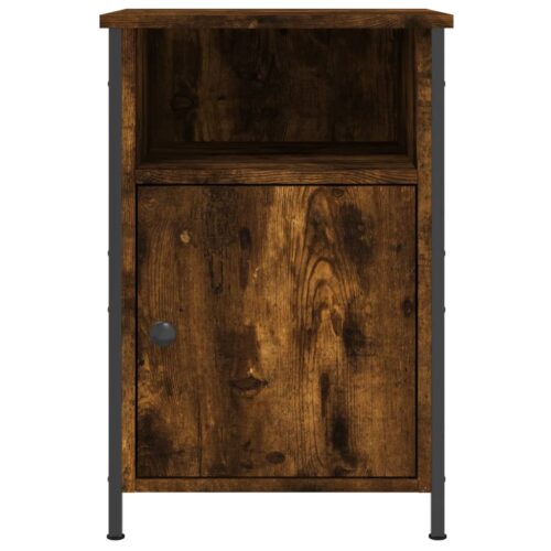 Bedside Cabinets 2pcs Smoked Oak 40x42x60cm Engineered Wood - Image 6