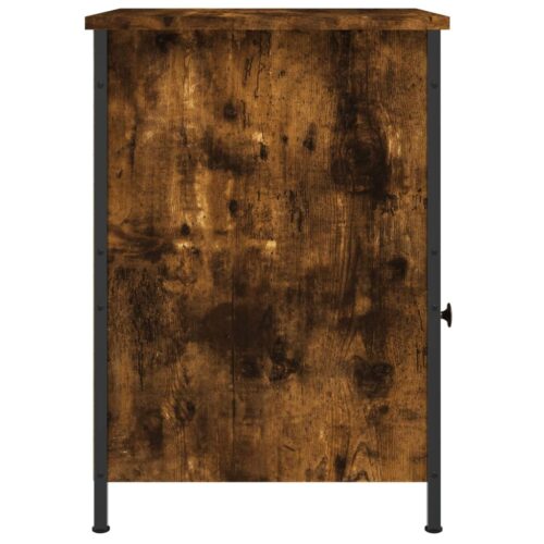 Bedside Cabinets 2pcs Smoked Oak 40x42x60cm Engineered Wood - Image 8