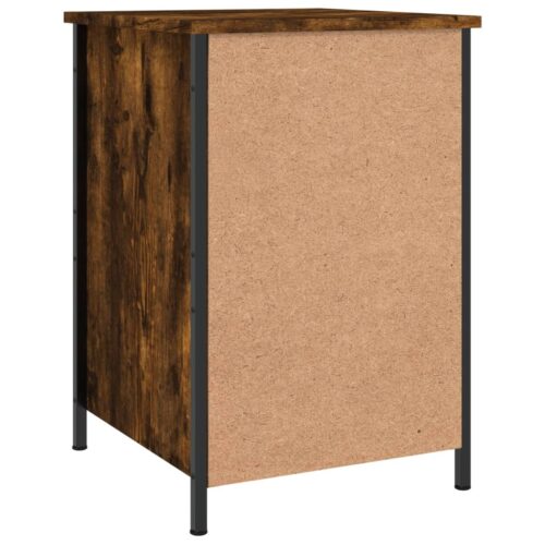 Bedside Cabinets 2pcs Smoked Oak 40x42x60cm Engineered Wood - Image 9